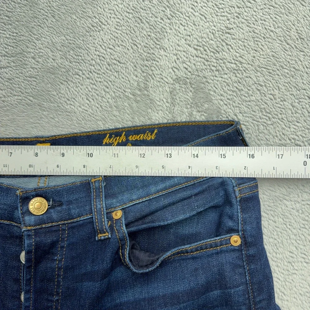 7 For All Mankind Jeans Womens 30 Blue Josefina High Waist Slim Boyfriend Denim - Picture 7 of 8